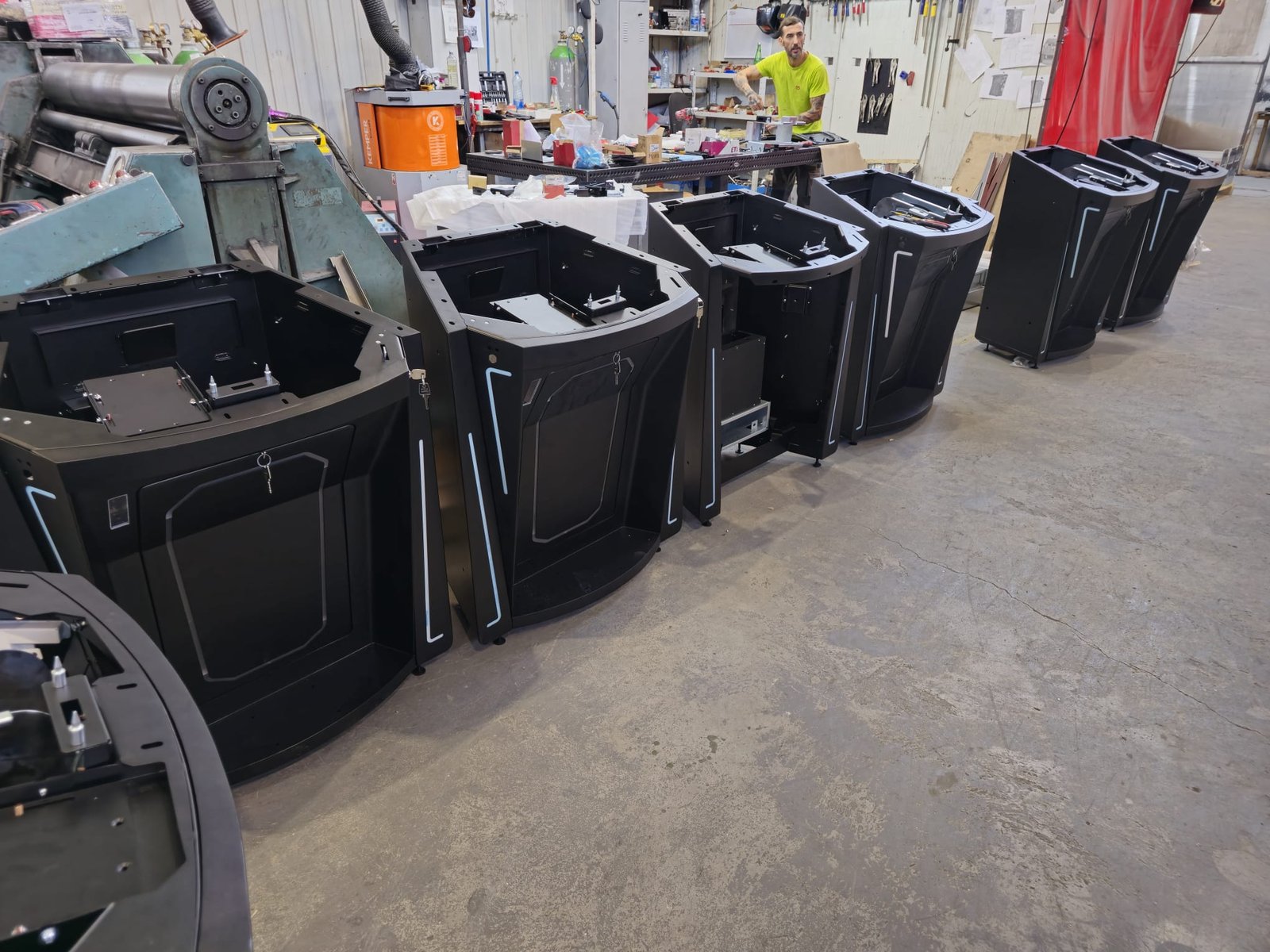 Several manufactured product units